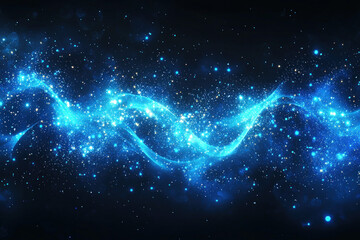 Wall Mural - a sparkly blue glitter background perfect for festive and celebration themes.