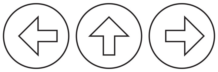 Poster - set of one way only or this way only blue sign round floor marking adhesive sticker icon with direct