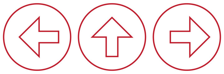 Poster - set of one way only or this way only blue sign round floor marking adhesive sticker icon with direct