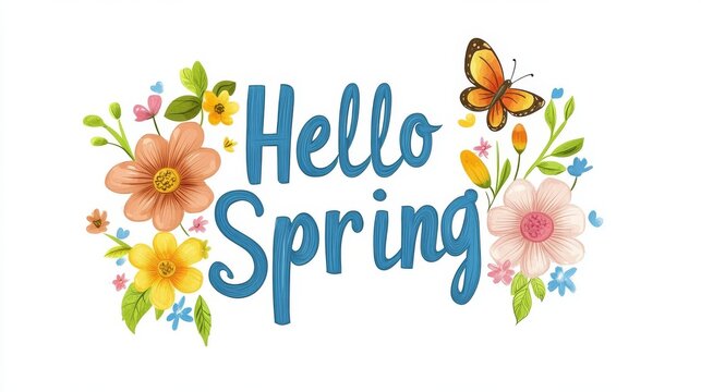 A fresh spring illustration showcasing 