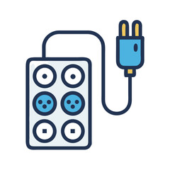 Poster - Extension Cord Icon for Electrical, Home, and Power Connectivity Solutions