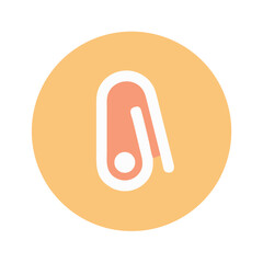 Aufkleber - Paperclip Icon for Office Supplies and Document Organization