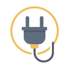 Poster - Plug Icon for Electrical and Connectivity Solutions