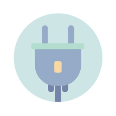 Poster - Plug Icon for Electrical and Connectivity Solutions