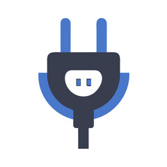 Poster - Plug Icon for Electrical and Connectivity Solutions