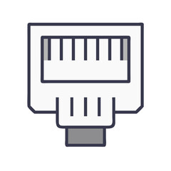 Poster - RJ45 Icon for Networking and Connectivity Solutions