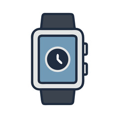 Poster - Smartwatch Icon for Modern Technology and Wearable Devices