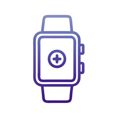 Poster - Smartwatch Icon for Modern Technology and Wearable Devices