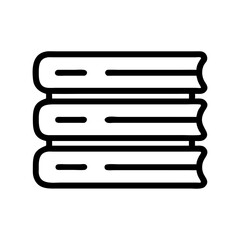 Poster - Stack of Closed Books Icon for Learning and Knowledge