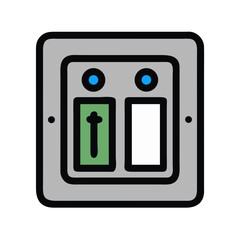 Aufkleber - Simple and Modern Switch Icon for Easy Control