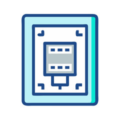 Poster - Telephone Socket Icon for Connectivity and Communication