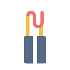 Poster - Connected Currents: Minimal Wires Icon Vector Design