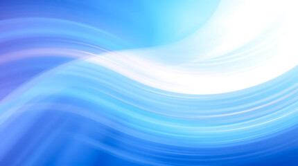Poster - Swirling shades of blue create a calming background with smooth gradients and soft patterns 