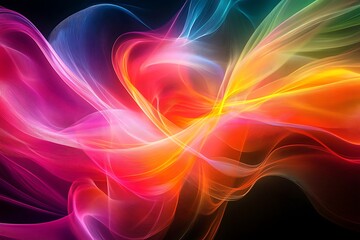 Poster - Abstract fluid gradient background in vibrant modern tones
