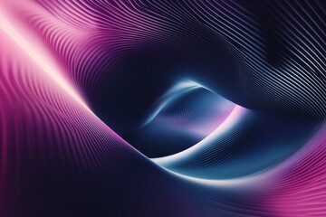 Poster - Futuristic abstract background features gradient tubes in dynamic motion