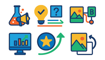 Poster - Set of icons for a computer program