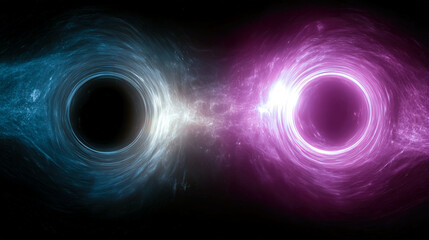 Poster - Neutron star dances near the edge of a swirling black hole in deep cosmic space