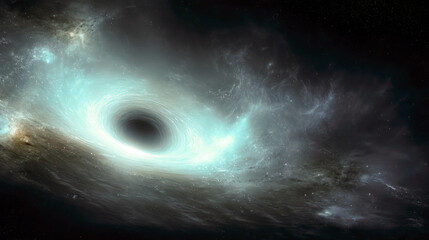 Poster - Neutron star engages in a cosmic dance near an enigmatic black hole in deep space