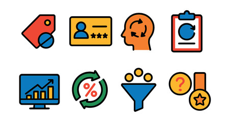 Poster - Set of icons for a computer program