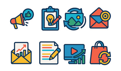 Poster - Set of icons for a computer program