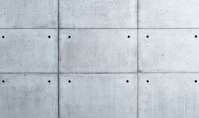 Poster - An architectural marvel presents a concrete wall with a geometric panel design and subtle textures.
