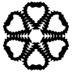 Poster - Geometric Shape In Black Outline