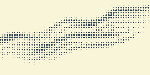 Poster - hexagon vector abstract geometric technology background. halftone hex retro simple pattern. minimal 
