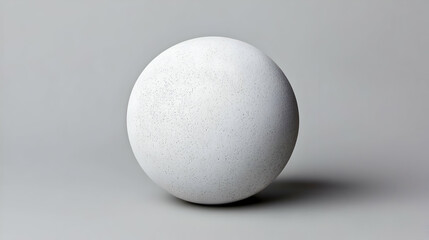 Poster - White Sphere With Texture On Gray Background