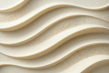 Aufkleber - Abstract sand dune pattern with smooth, wavy lines and textured surface.