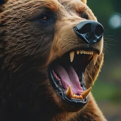 brown bear close up