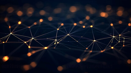 Poster - Abstract Network Design With Orange Light