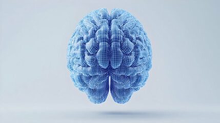 Poster - Abstract 3D Rendered Blue Brain