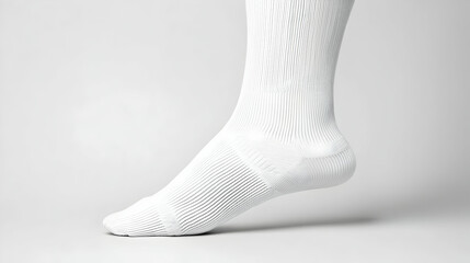 Poster - White Sock With Geometric Pattern