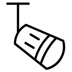 Poster - Cinema Lamp Light Line Icon