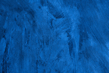 Aufkleber - Old wall pattern texture cement blue dark abstract  blue color design are light with black gradient background.