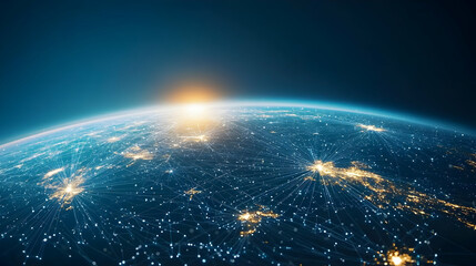 Poster - Global Connectivity At Sunrise