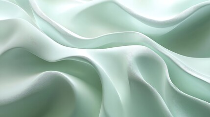 Poster - A pale green backdrop with a subtle gradient effect, creating space for creative text, logos, or design elements.