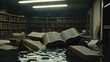 © Infographic - Submerged in Sorrow: A Library's Books Drowned in Flood Waters