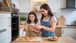 © Angelo - Baking cookies together family kitchen cooking activity cozy home warm atmosphere parental bonding