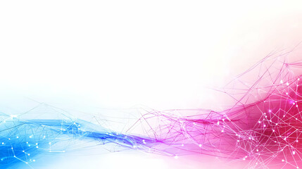Poster - Abstract Colorful Geometric Background With Flowing Lines
