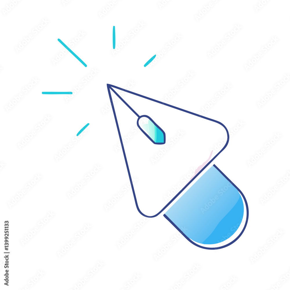 Mouse Click Cursor mouse click cursor icon, mouse click cursor vector illustration-simple ...