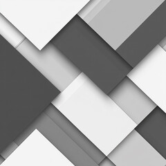Poster - A black and white image of squares and rectangles. The image has a modern and minimalist feel to it