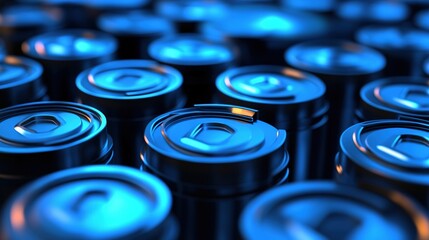 Poster - Engineers developing next-generation battery technology for high energy efficiency.