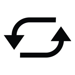 Aufkleber - Arrow icon, vector. Direction symbol up and down arrows symbol, vector. Horizontal icon design for logo, website, app. vector illustration.