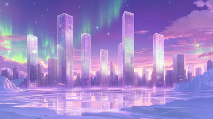 Wall Mural - city at night