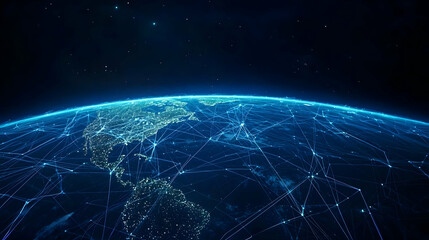 Poster - Global Network Of Illuminated Cities At Night