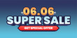 © ZiletterId - 06.06 Super Sale Event Banner with Special Offer