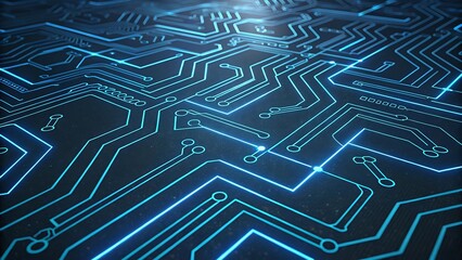 Poster - abstract circuit board background. technology concept.