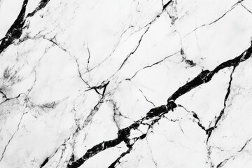 Aufkleber - Elegant black and white marble texture with natural veins for sophisticated backgrounds and designs in various settings
