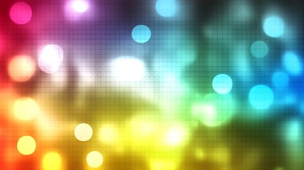 Aufkleber - Vibrant, colorful bokeh lights on a textured background